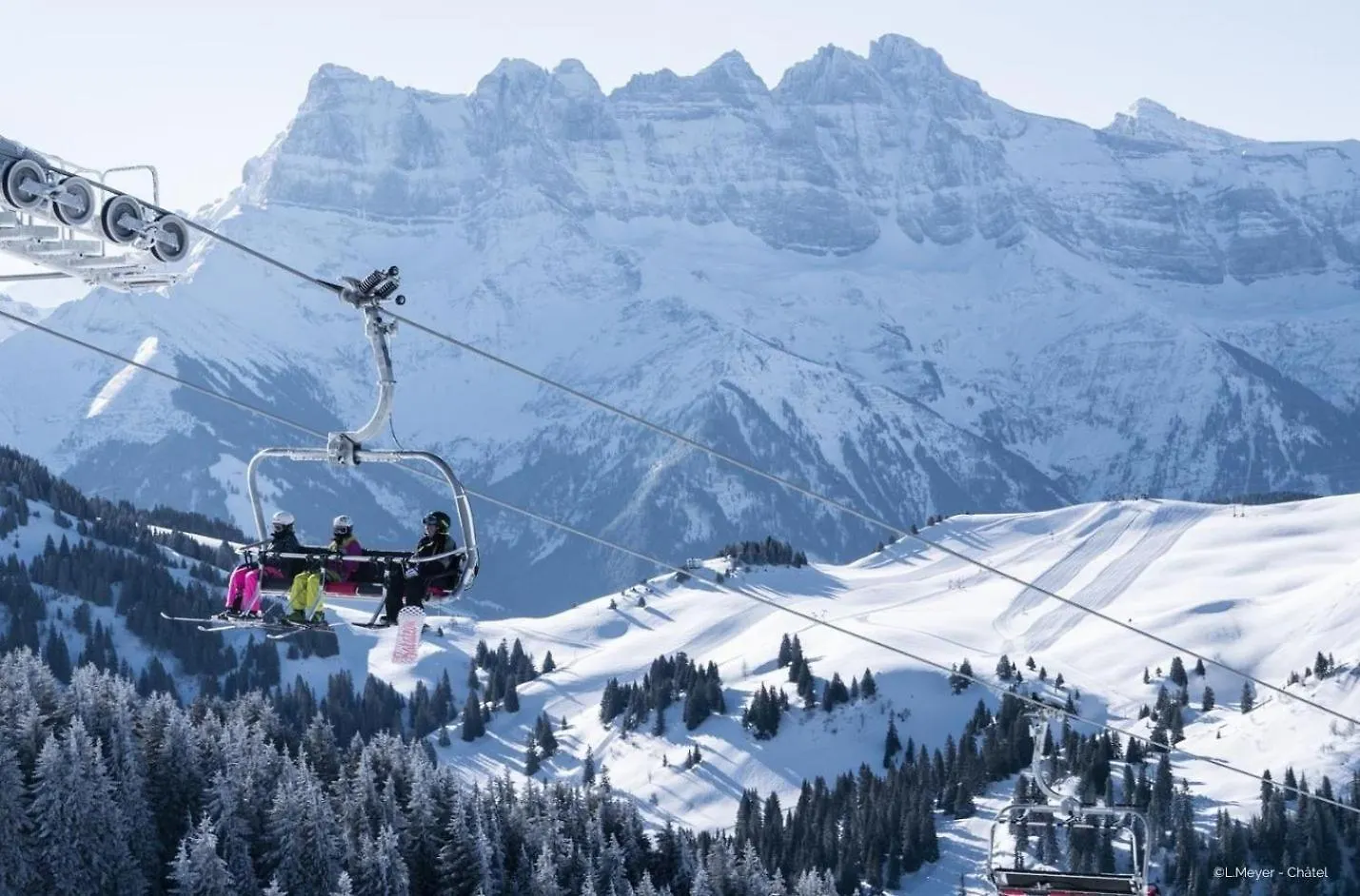 شقة Evasion Ev3 Telecabine & View 6 Pers شاتيل فرنسا